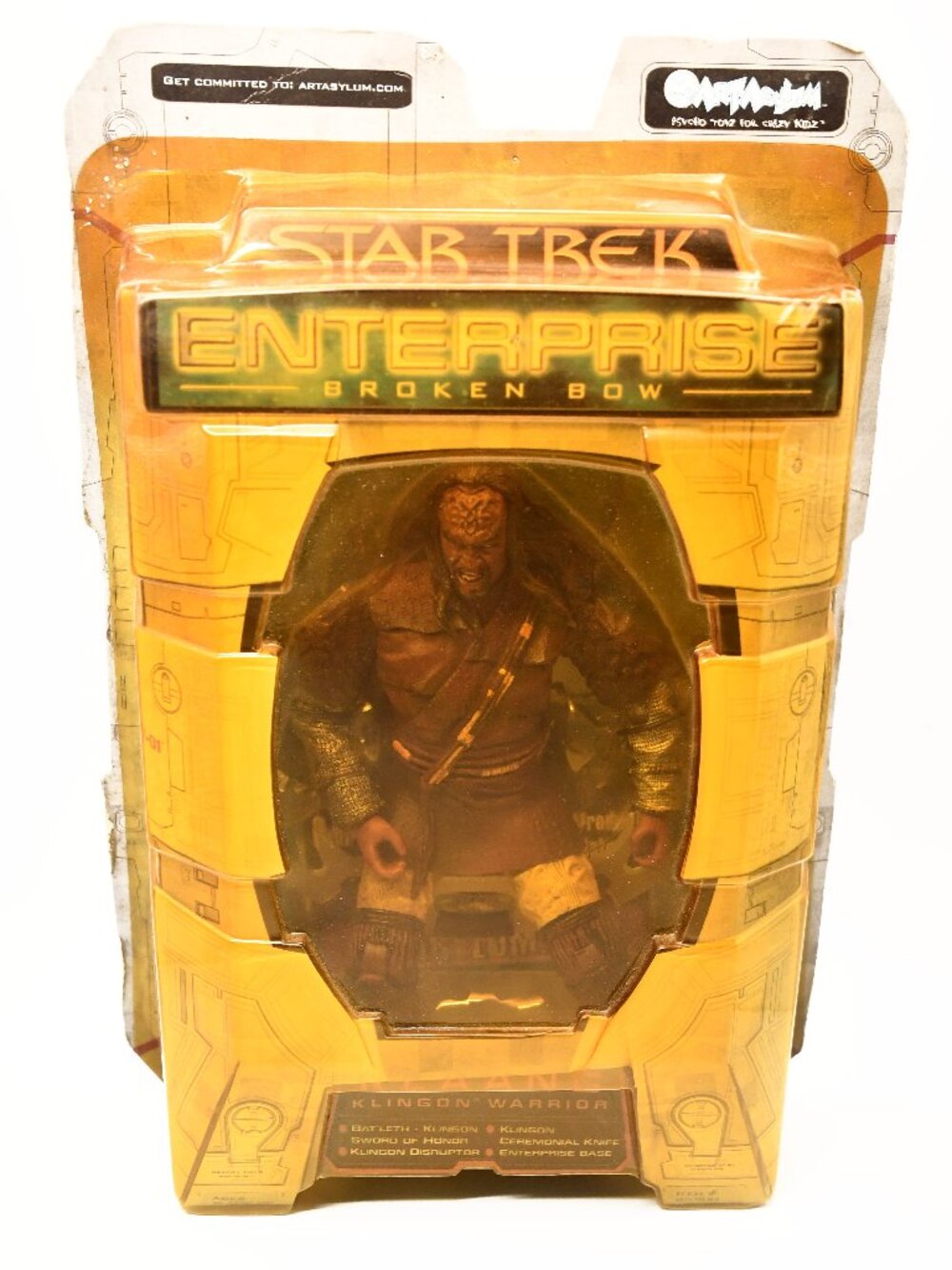Star Trek Enterprise Broken Bow (2002) KLAANG Klingon Warrior 7" Figure #85200